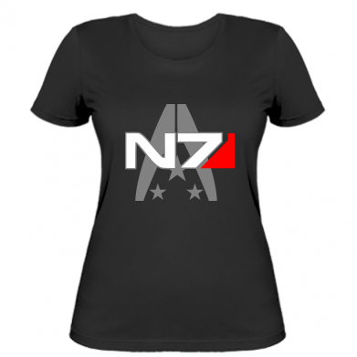 

Женская футболка Stedman Mass Effect logo N7 XL Черный