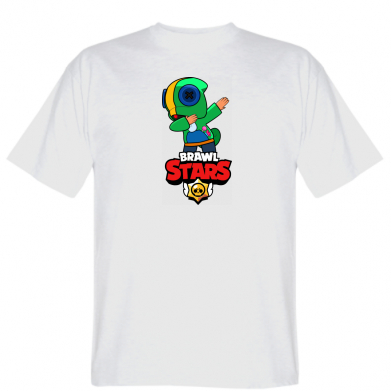

Мужская футболка Stedman Brawl stars Leon dab  Белый, Мужская футболка Stedman Brawl stars Leon dab S Белый