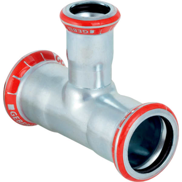 

Тройник Geberit Mapress переходной из углеродистой стали d 76,1x42x76,1 (21232)