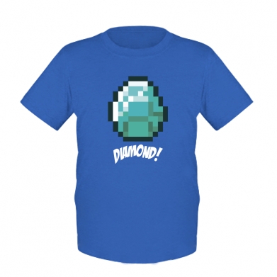 

Детская футболка для мальчиков Stedman Minecraft Diamond! XS Синий