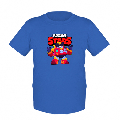 

Детская футболка для мальчиков Stedman Surge Brawl Stars M Синий