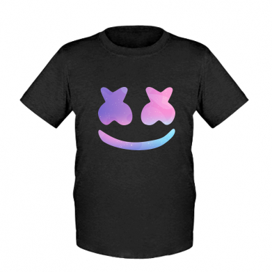 

Детская футболка для мальчиков Stedman Marshmello and smile L Черный