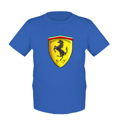 

Детская футболка для мальчиков Stedman Ferrari 3D Logo XS Синий