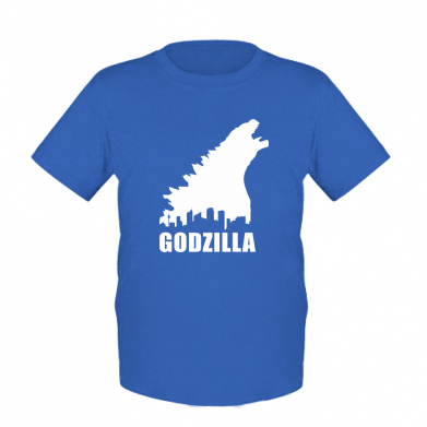 

Детская футболка для мальчиков Stedman Godzilla and city M Синий