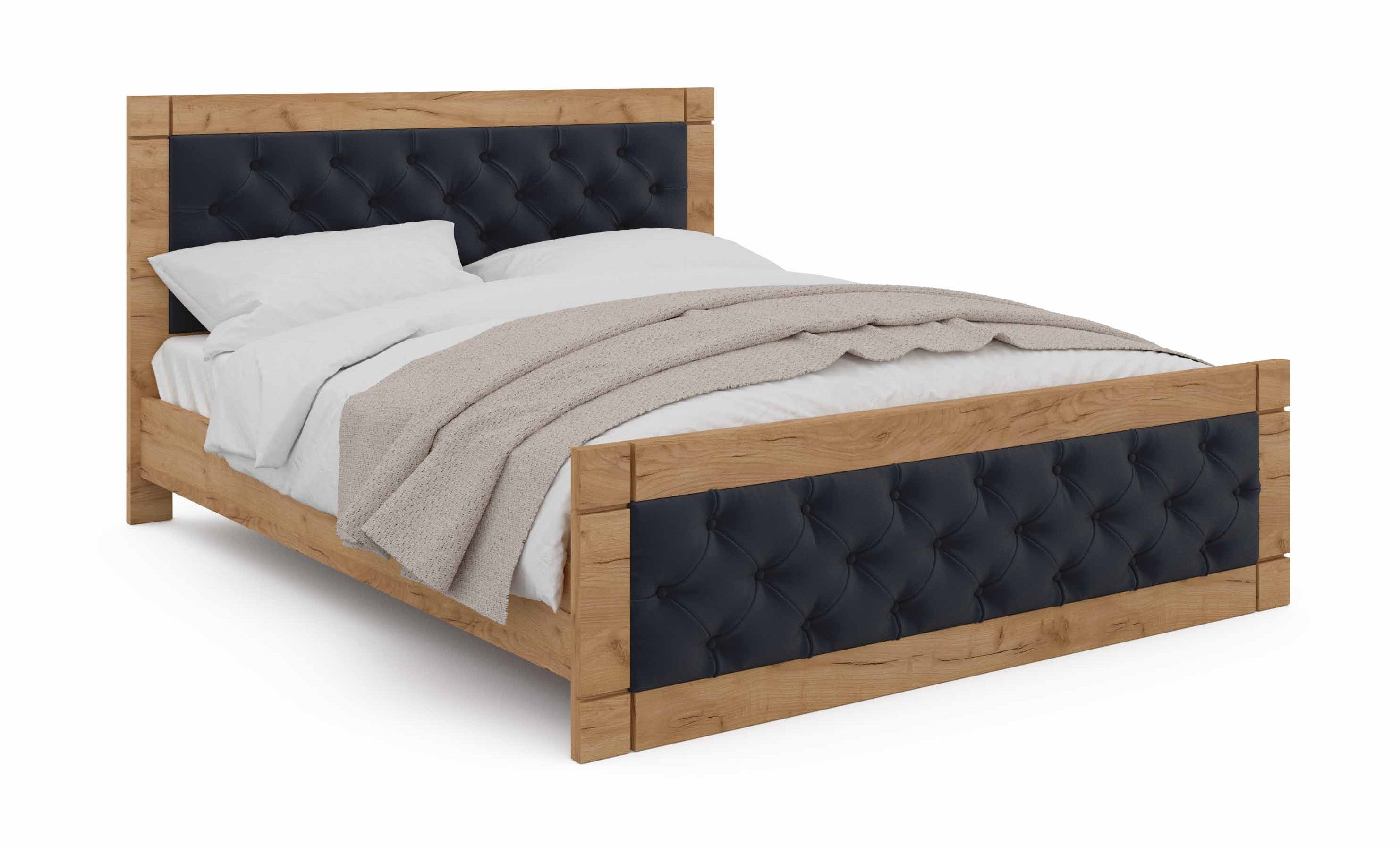 

Кровать двуспальная Viorina-Deko Natali 160х200 см Dark Grey