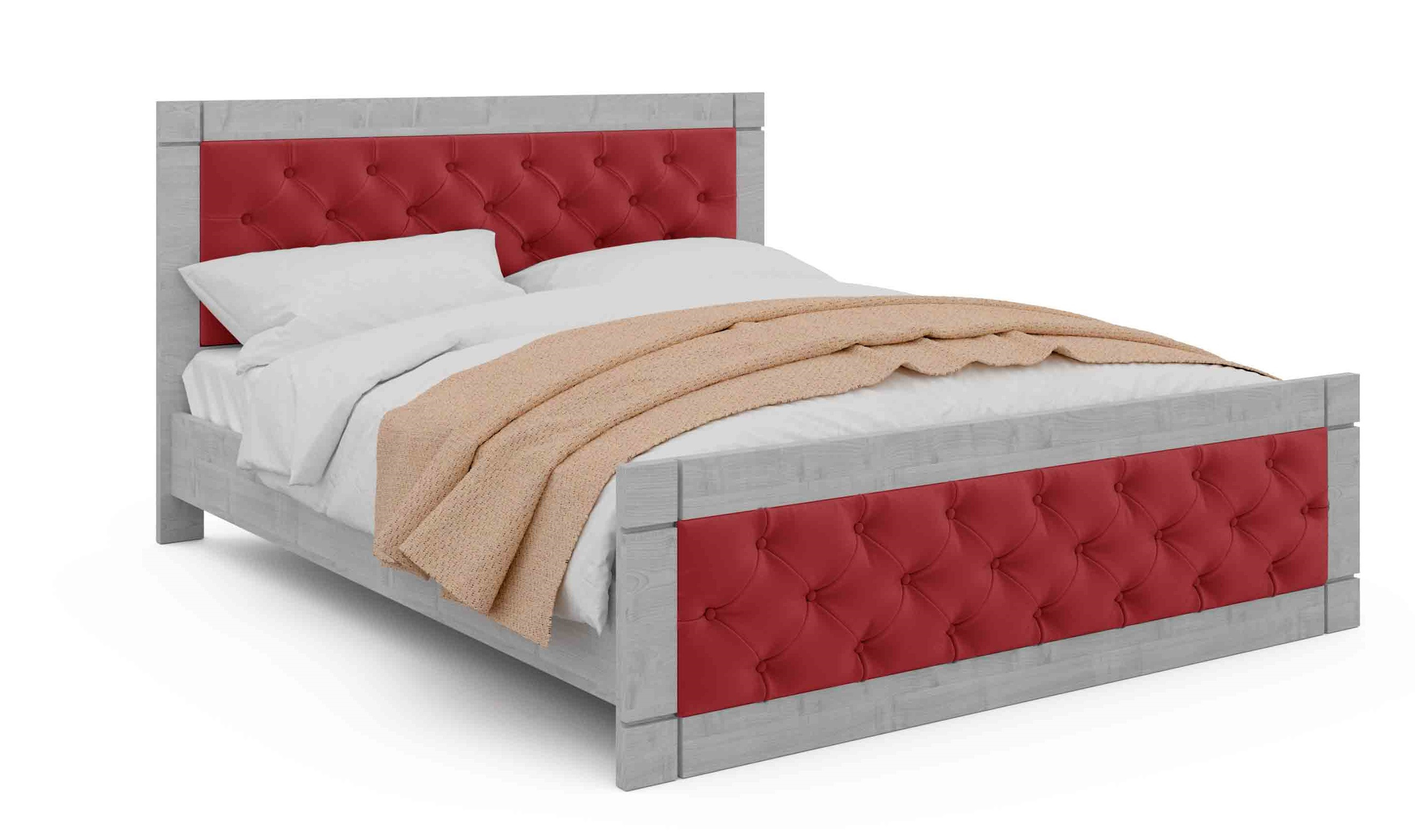 

Кровать двуспальная Viorina-Deko Natali 160х200 см Red