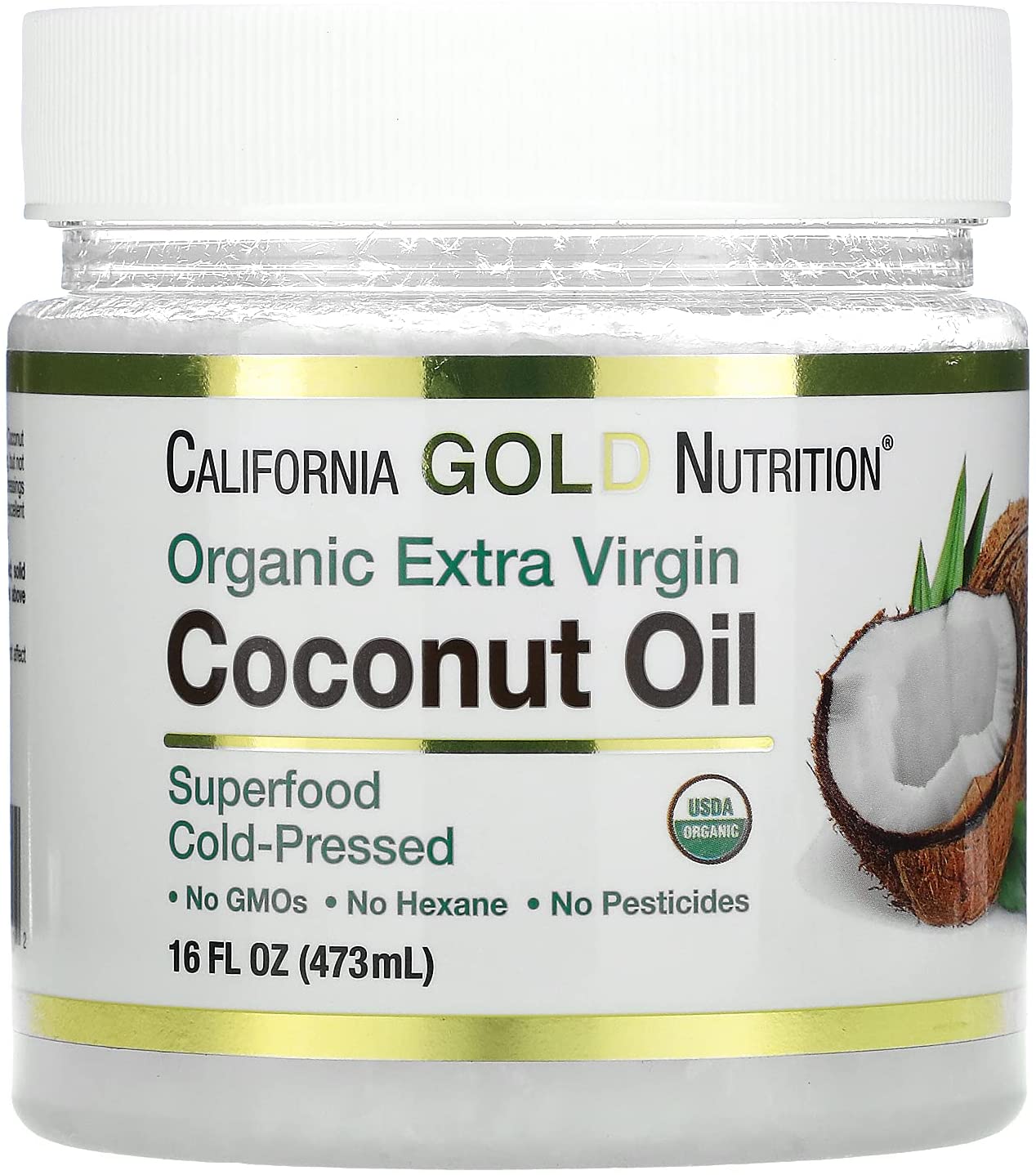 

Специальный продукт California Gold Nutrition Organic Virgin Coconut Oil 473 мл (4384303669)