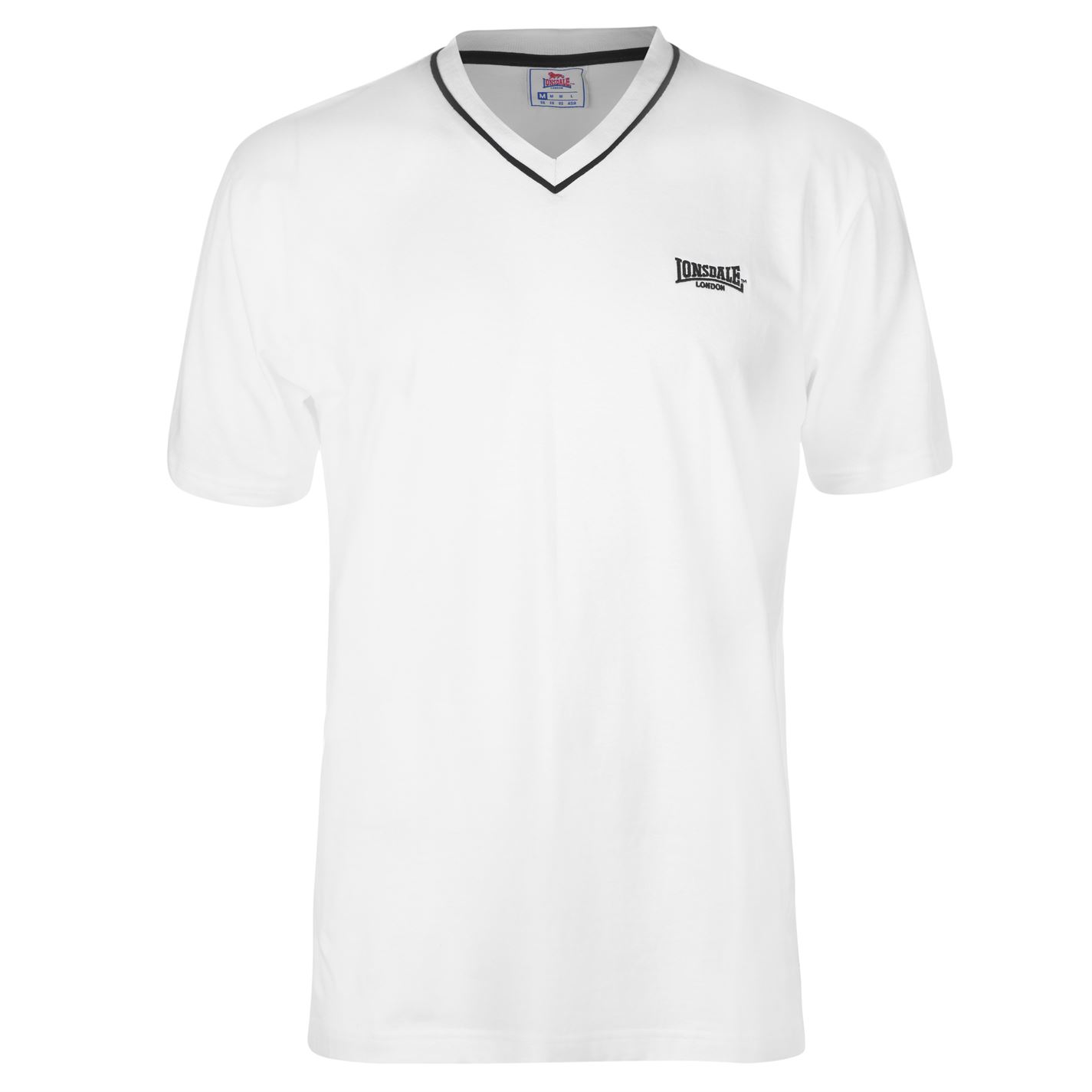 

Футболка Lonsdale V Neck Tee Mens M белый