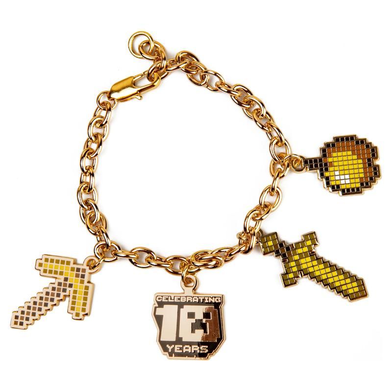 

Браслет JINX Minecraft 10 Year Anniversary Charm Bracelet