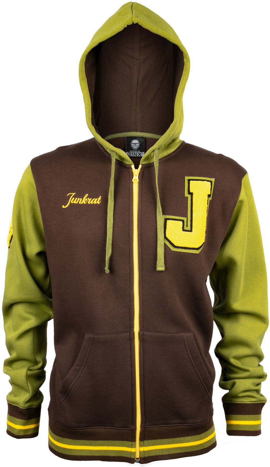 

Толстовка JINX Overwatch Zip Up Hoodie - Junkrat Varsity Brown, XL