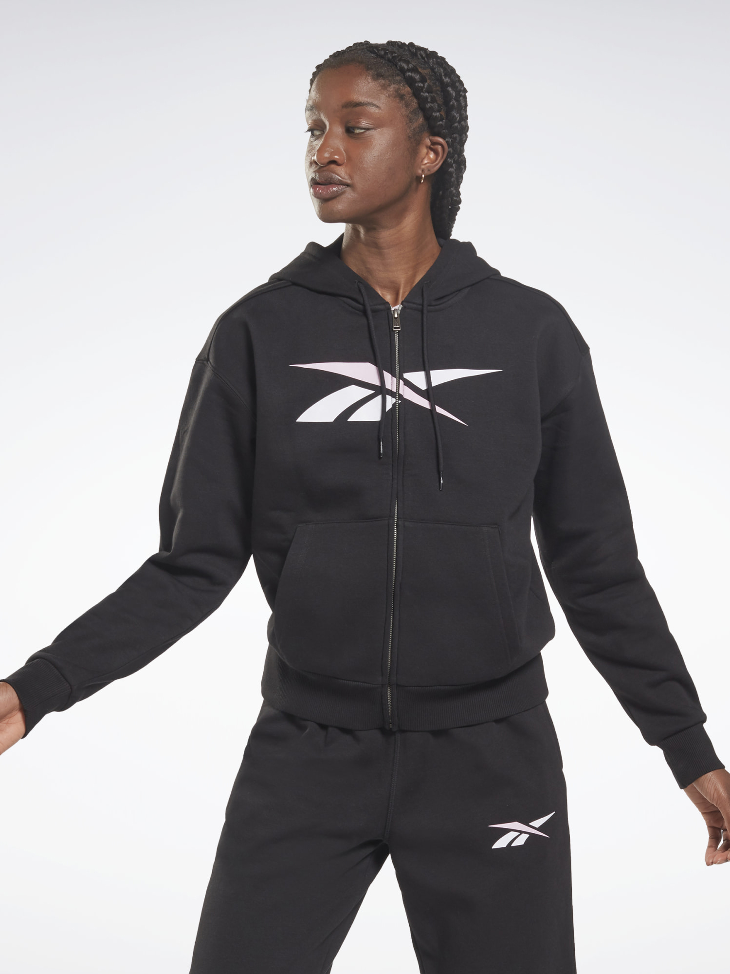 

Спортивная кофта Reebok TE Vector FZ Hoodie H62058  Black, Спортивная кофта Reebok TE Vector FZ Hoodie H62058 XS Black