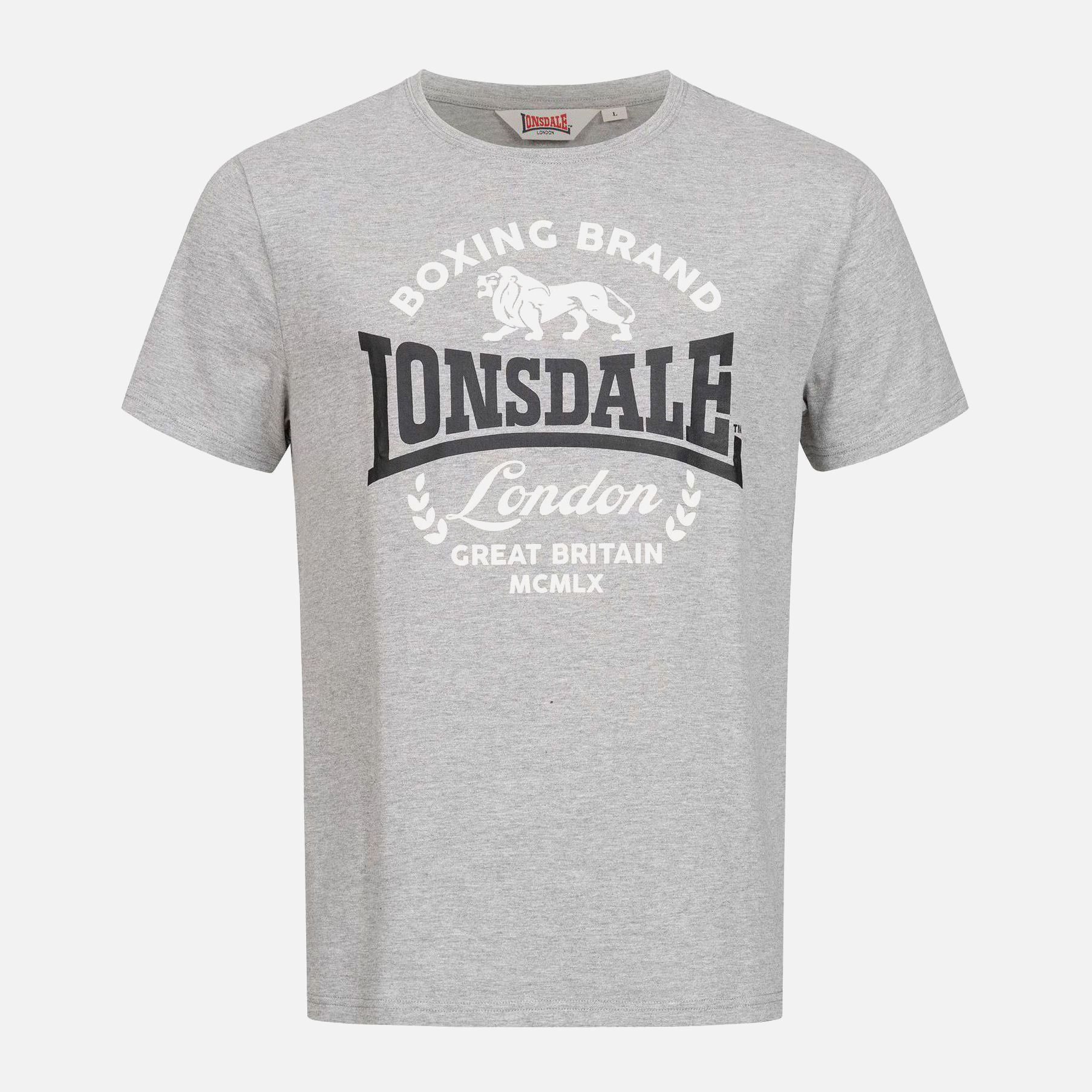 

Футболка Lonsdale Waddon 117122-1538 L MarlGrey/Black/White