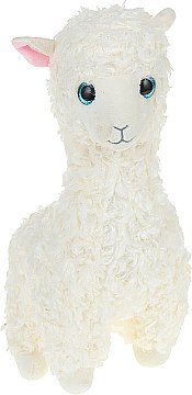 Мягкая игрушка Beanie Babies "Белая лама Lily", 25 см - Ty Toys (20-802536)