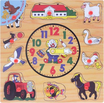 

Рамка-вкладыш "Часы", 30х30 см - Мир Деревянных Игрушек (20-12605)