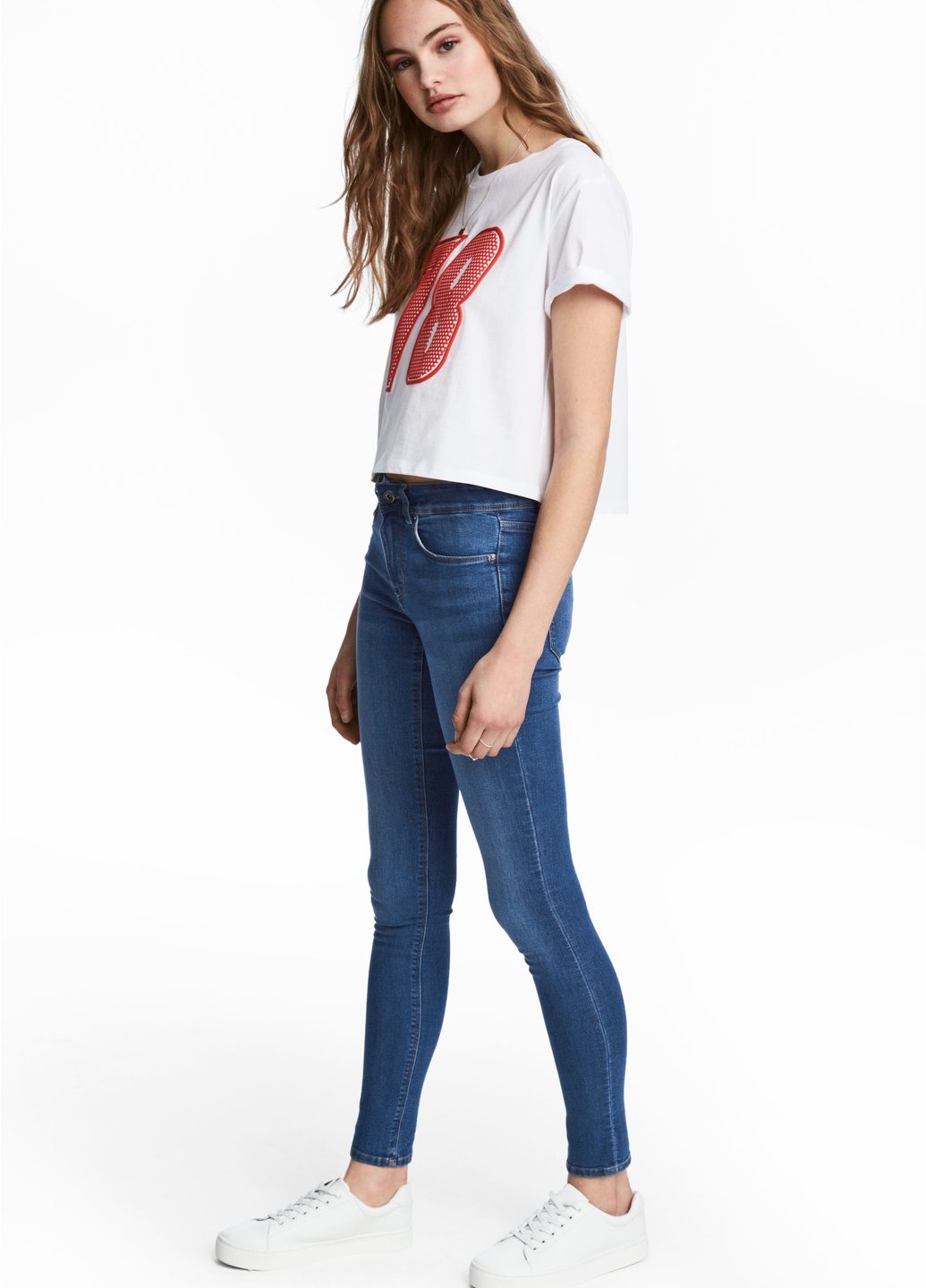 

Джинсы H&M 36 Синий 0412707_сереб. пуговица_01