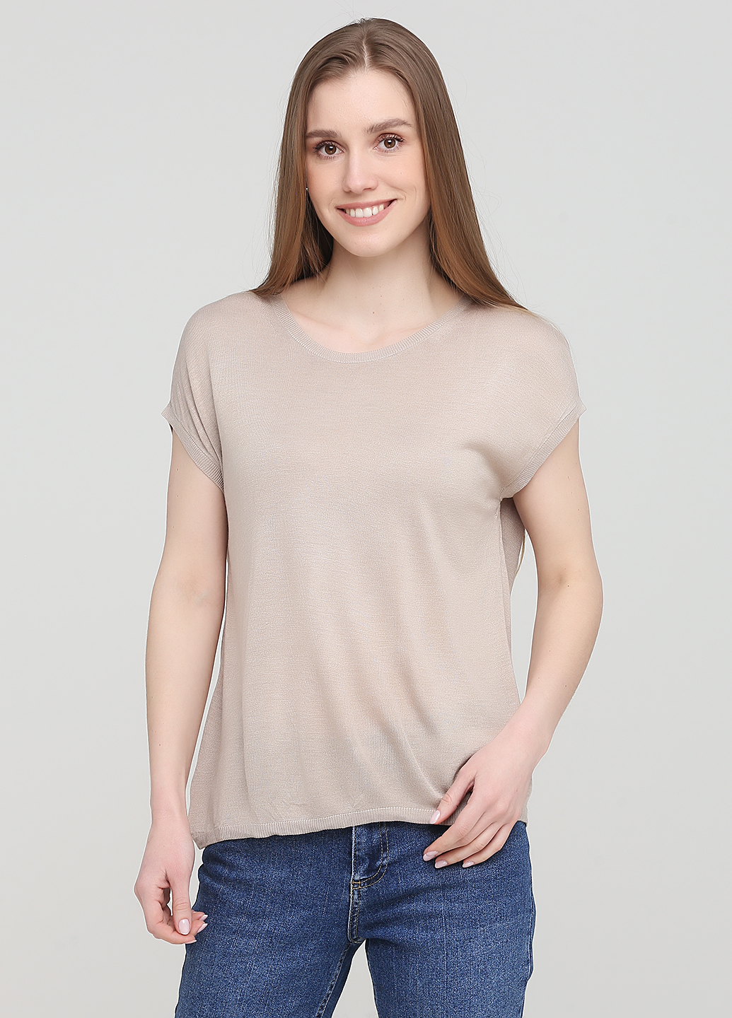 

Футболка H&M S Бежевый 0-1248