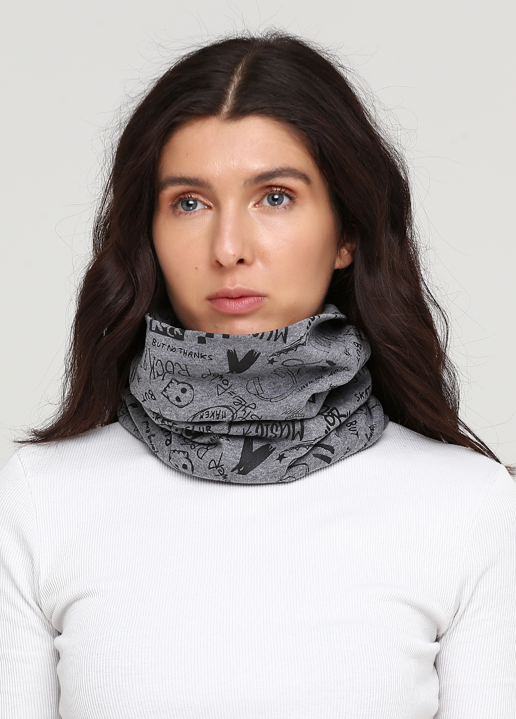 

Шарф хомут H&M Серый 13-0099
