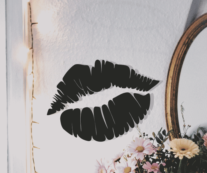 

Картина из дерева DecArt Lips 45x30 см