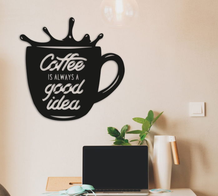 

Картина из дерева DecArt Coffee Is Always A Good Idea 90x90 см