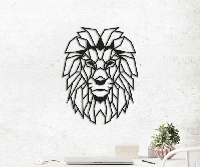 

Картина из дерева DecArt Lion 115x90 см