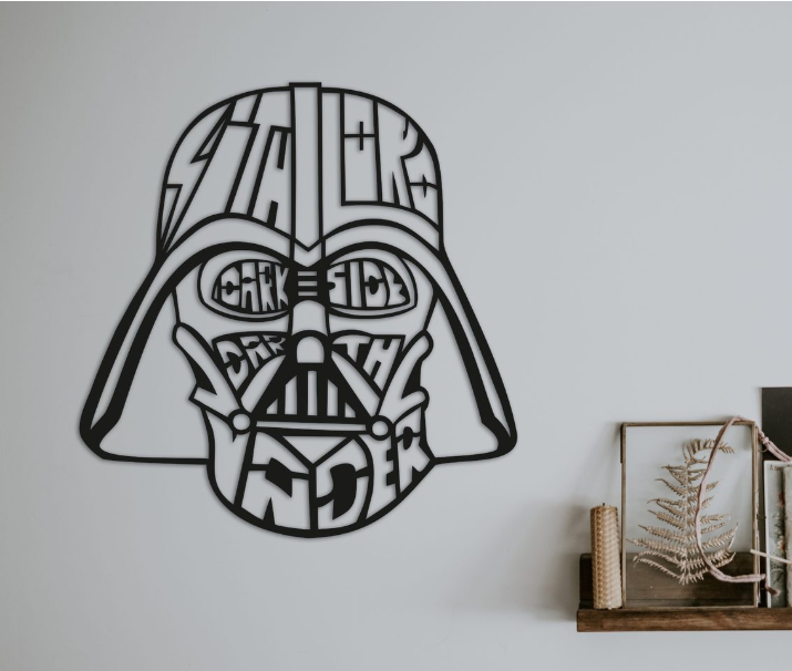

Картина из дерева DecArt Darth Vader 90x86 см