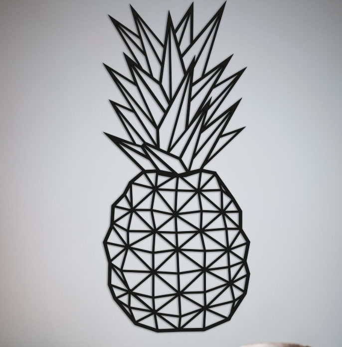 

Картина из дерева DecArt Pineapple 90x40 см