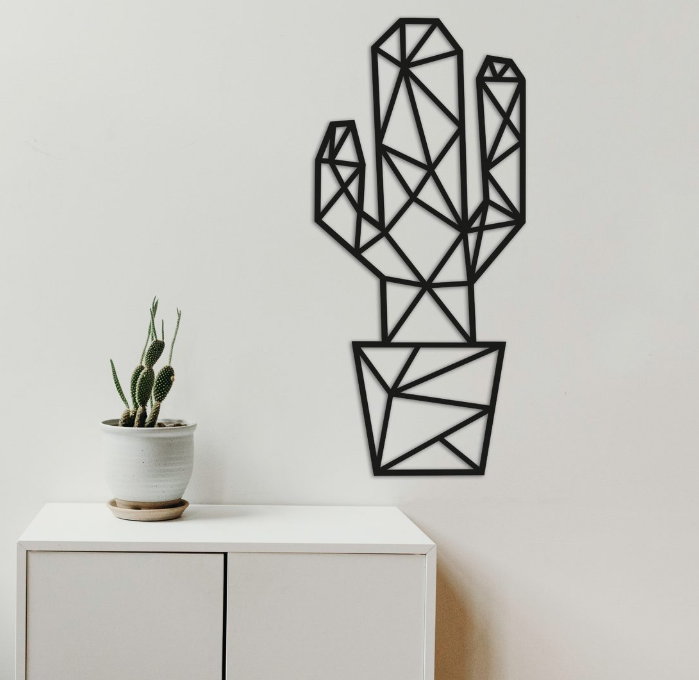 

Картина из дерева DECART Кактус 55x25 см