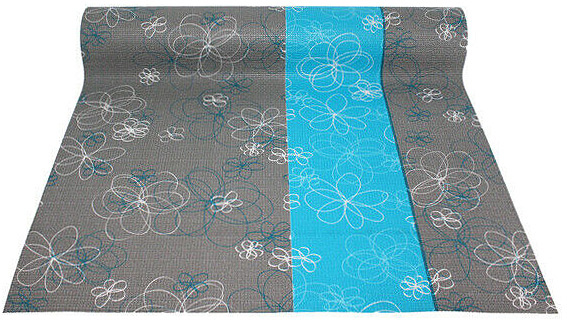 

Коврик для пилатеса Friedola Pilates Mat 60x180x0.4 см Серый с бирюзовой полосой (74071)