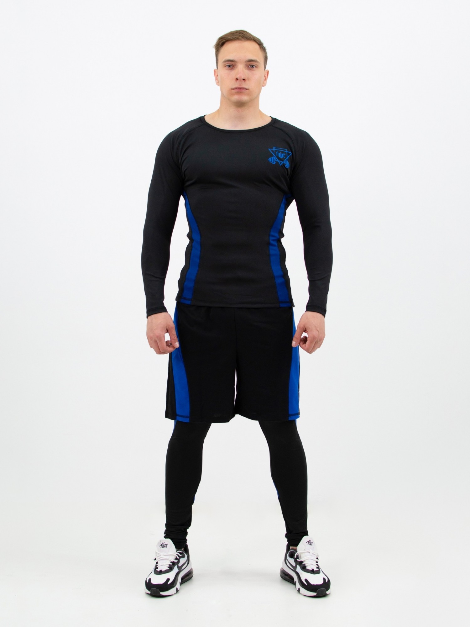 

Мужской спортивный комплект fitU Rush blue 3.0  Черно-синий, Мужской спортивный комплект fitU Rush blue 3.0 XL Черно-синий