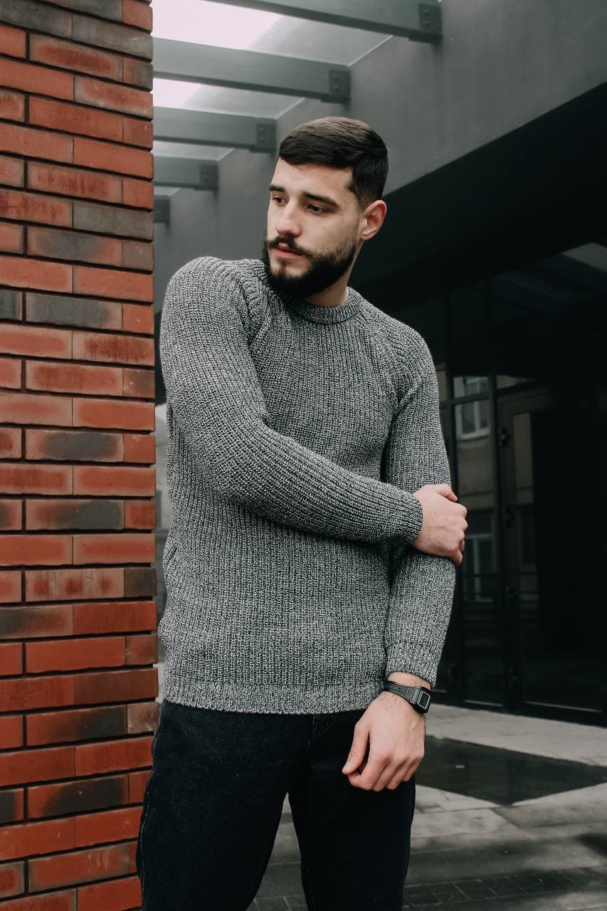 

Cветр Morning Star MS KNIT V M Сірий MS10002