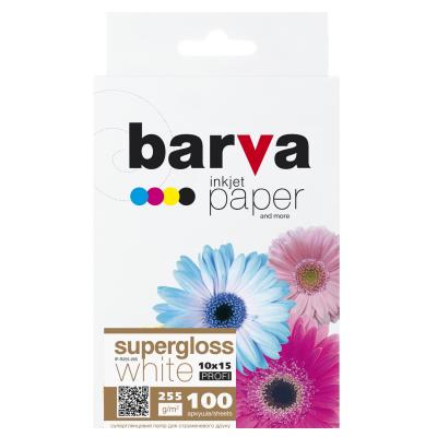 

Бумага Barva 10x15, 255 g/m2, PROFI, 100арк, supergloss (R255-265)