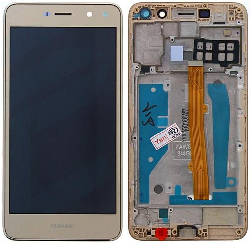 

Дисплей Huawei Y5 (2017) (MYA-L22 / Y5 III / MYA-U29) / Y6 2017 с сенсором золотой и рамкой