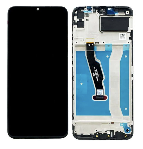 

Дисплей для Huawei Y6P (2020) / Honor 9A с сенсором черный и рамкой