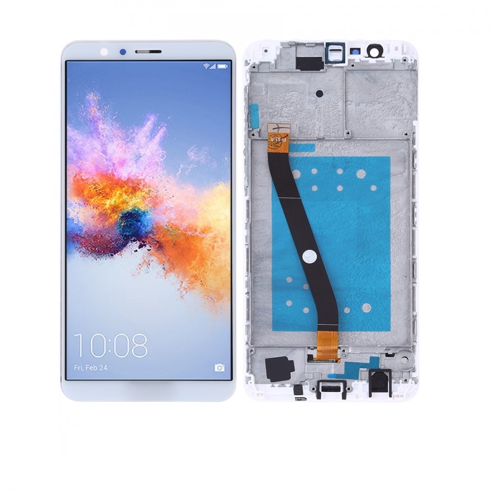 

Дисплей для Huawei Honor 7X Dual Sim (BND-L21) с сенсором белый и рамкой