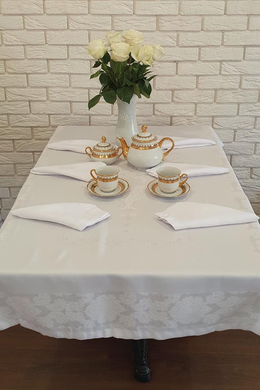 

Скатерть Sagol тефлон 160x350 St-060 Cream + 10 салфеток 45 см *
