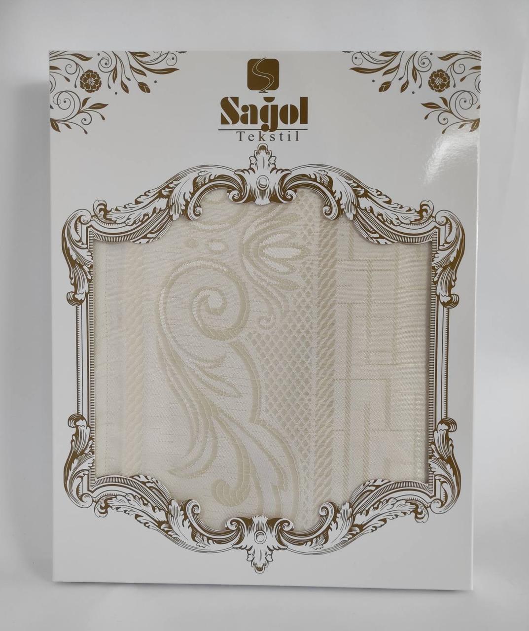 

Скатерть Sagol тефлон 160x220 Sgl-003 Cream в коробке *