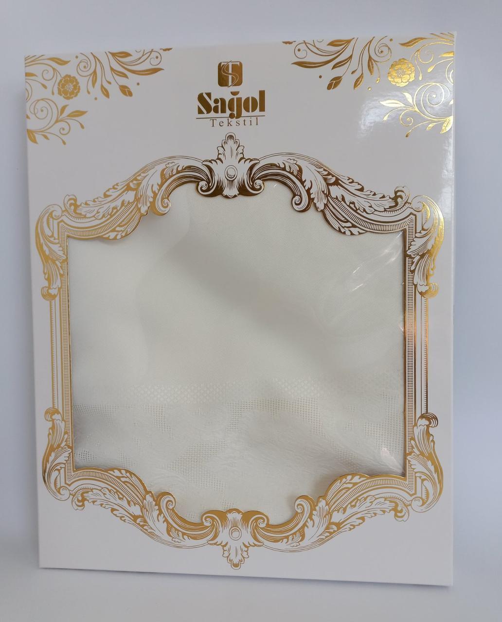 

Скатерть Sagol тефлон 160x260 ovale St-060 Cream в коробке *