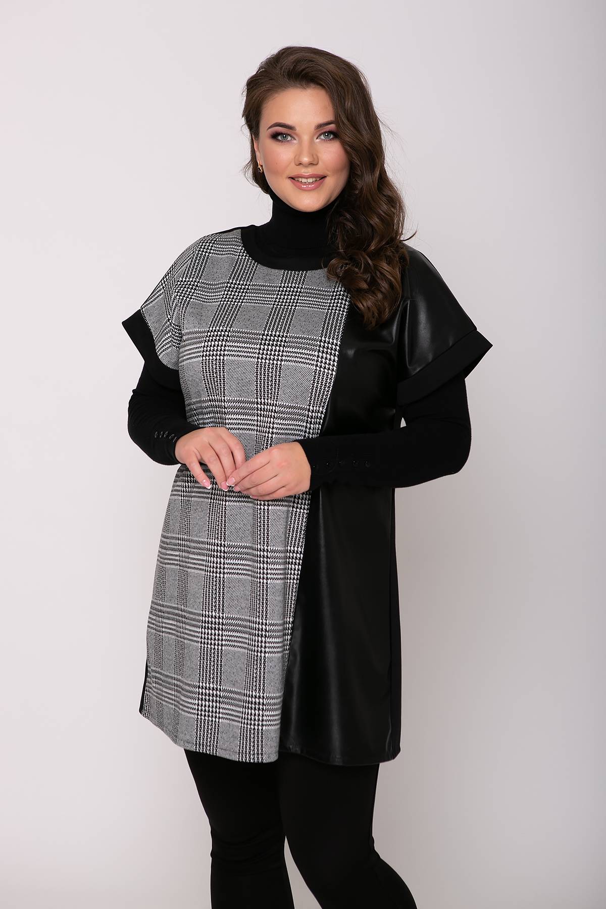 

Туника комбинированная Tatiana АФИНА черная, Туника комбинированная Tatiana АФИНА черная 60