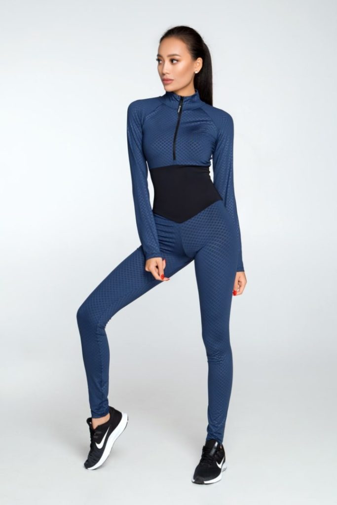 

Спортивный женский комбинезон Designed for Fitness 3D Denim L синий