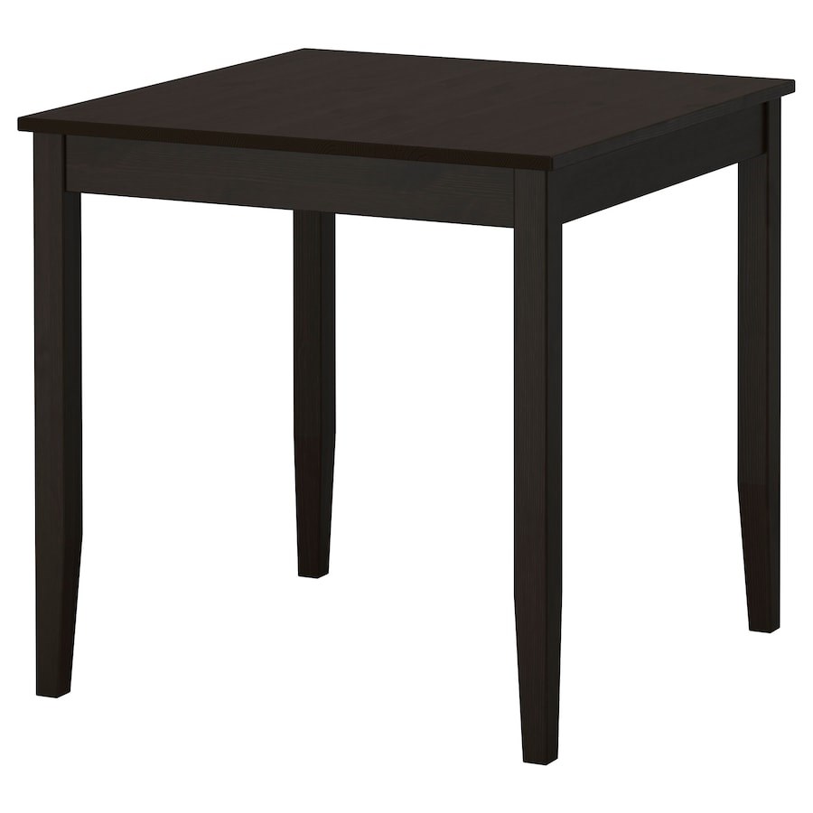 

Стіл IKEA LERHAMN 74 х 74 см чорно-коричневий (504.443.06)