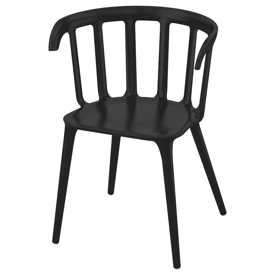 

Крісло з підлокітниками IKEA IKEA PS 2012 чорне (702.068.04)