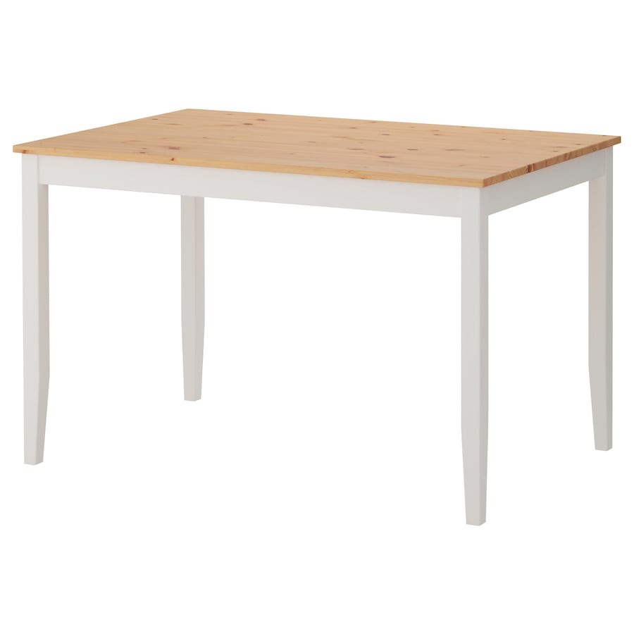 

Стіл IKEA LERHAMN 118x74 см сосна/білий (404.442.55)