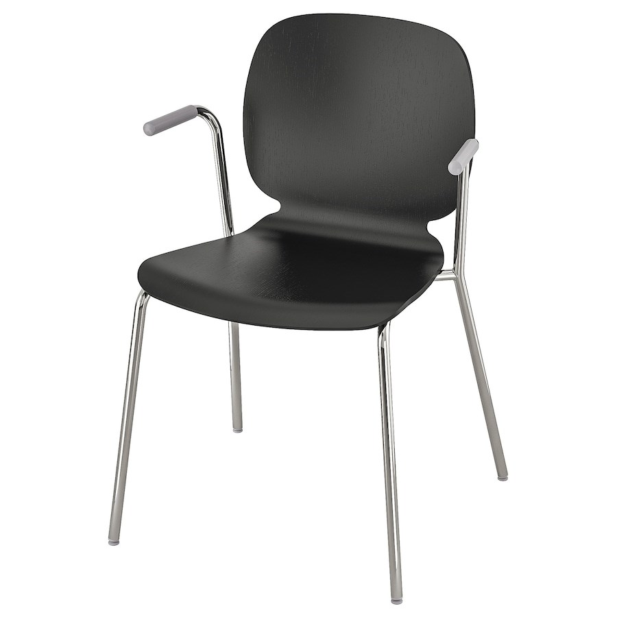 

Стілець з підлокітниками IKEA SVENBERTIL чорний / хром Dietmar (191.976.95)