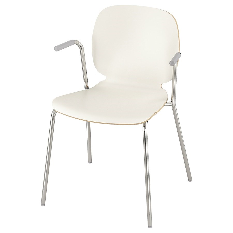 

Стілець з підлокітниками IKEA SVENBERTIL білий / хром Dietmar (191.977.04)