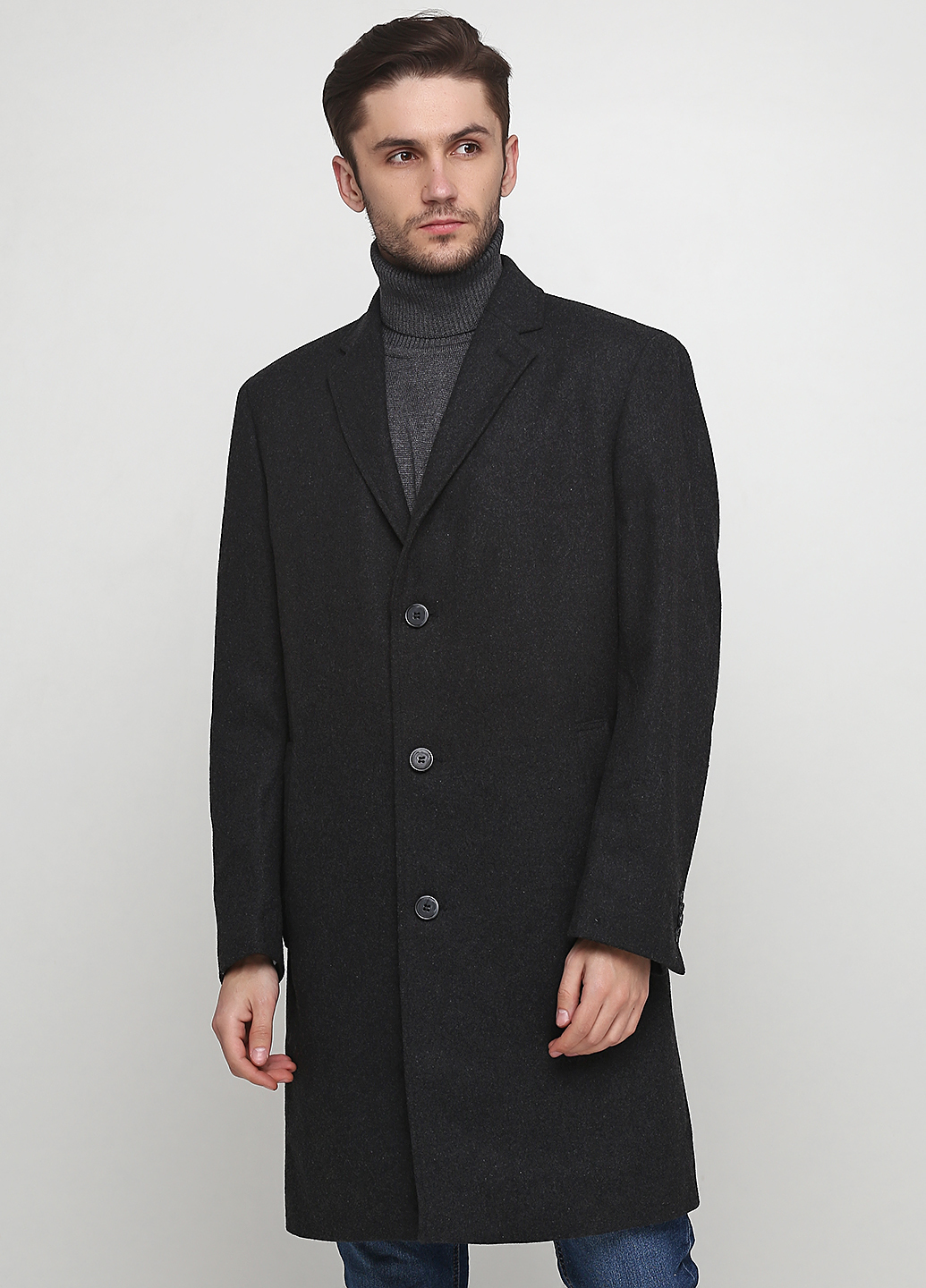 

Пальто A.W. DUNMORE удлиненное серое (09-PAd-24-03-grey-50)