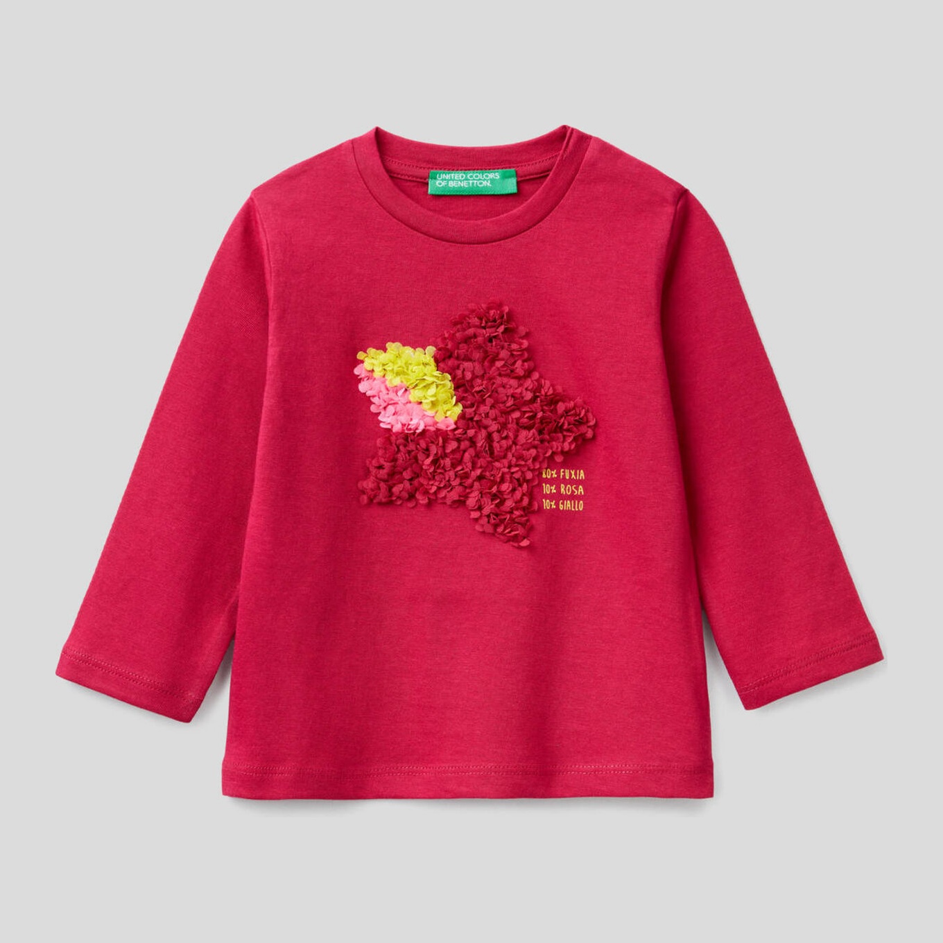 

Футболка с длинными рукавами United Colors of Benetton 3I1XC15DI.P-04L 100 см XX