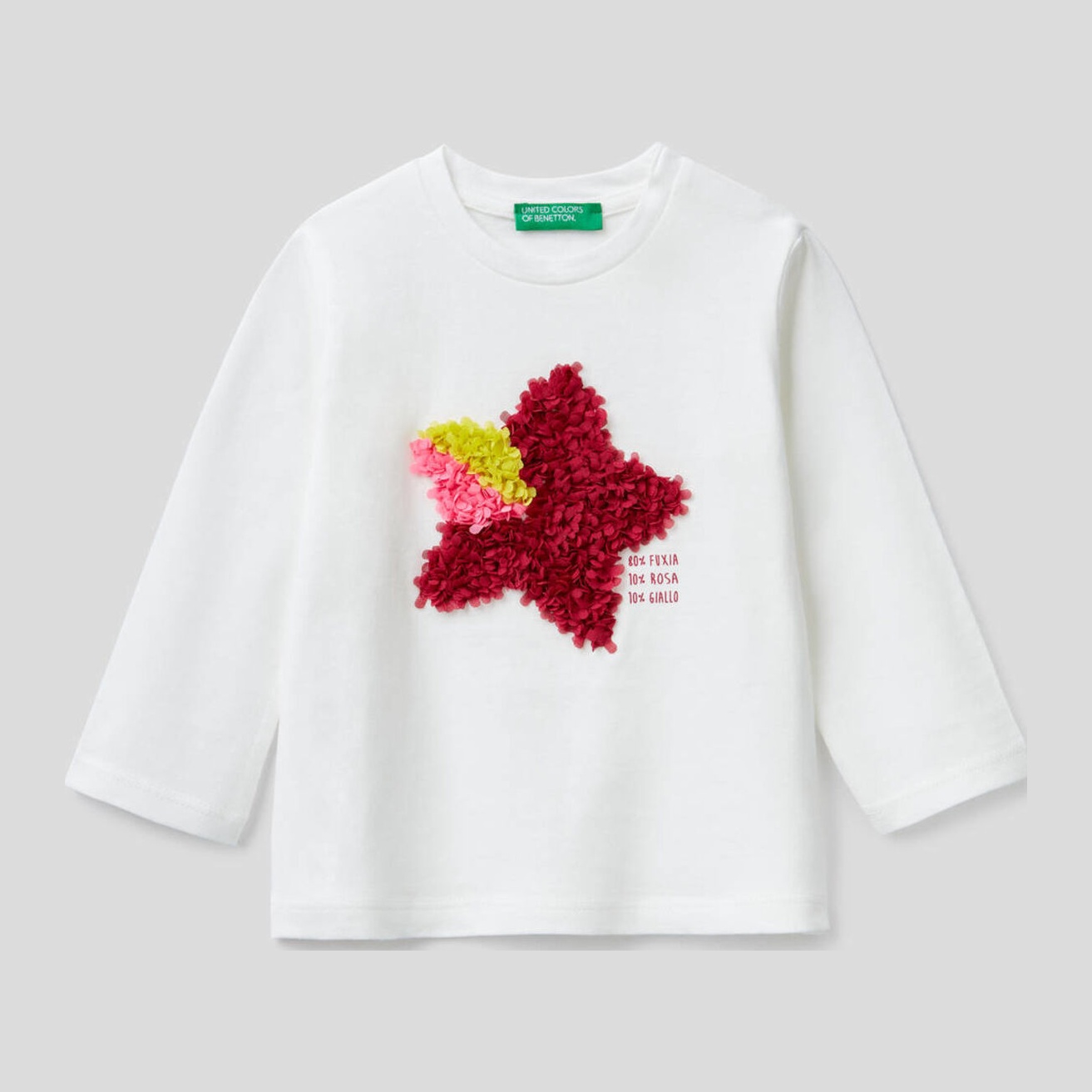 

Футболка с длинными рукавами United Colors of Benetton 3I1XC15DI.P-074 100 см XX