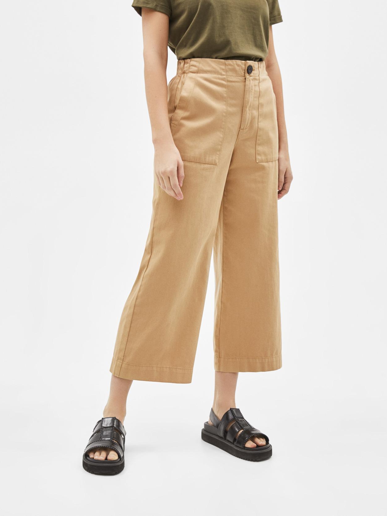 

Брюки Bershka 0054/019/730-ACTQ 36 Бежевые