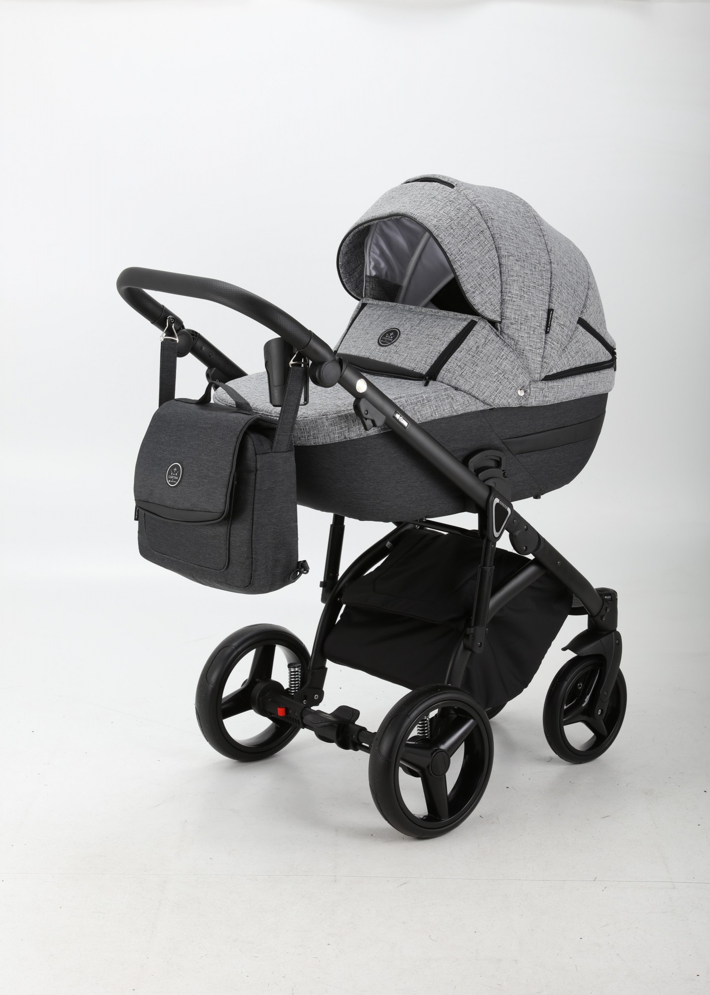 

Коляска Adamex Cortina CT-113 2 в 1 Серый