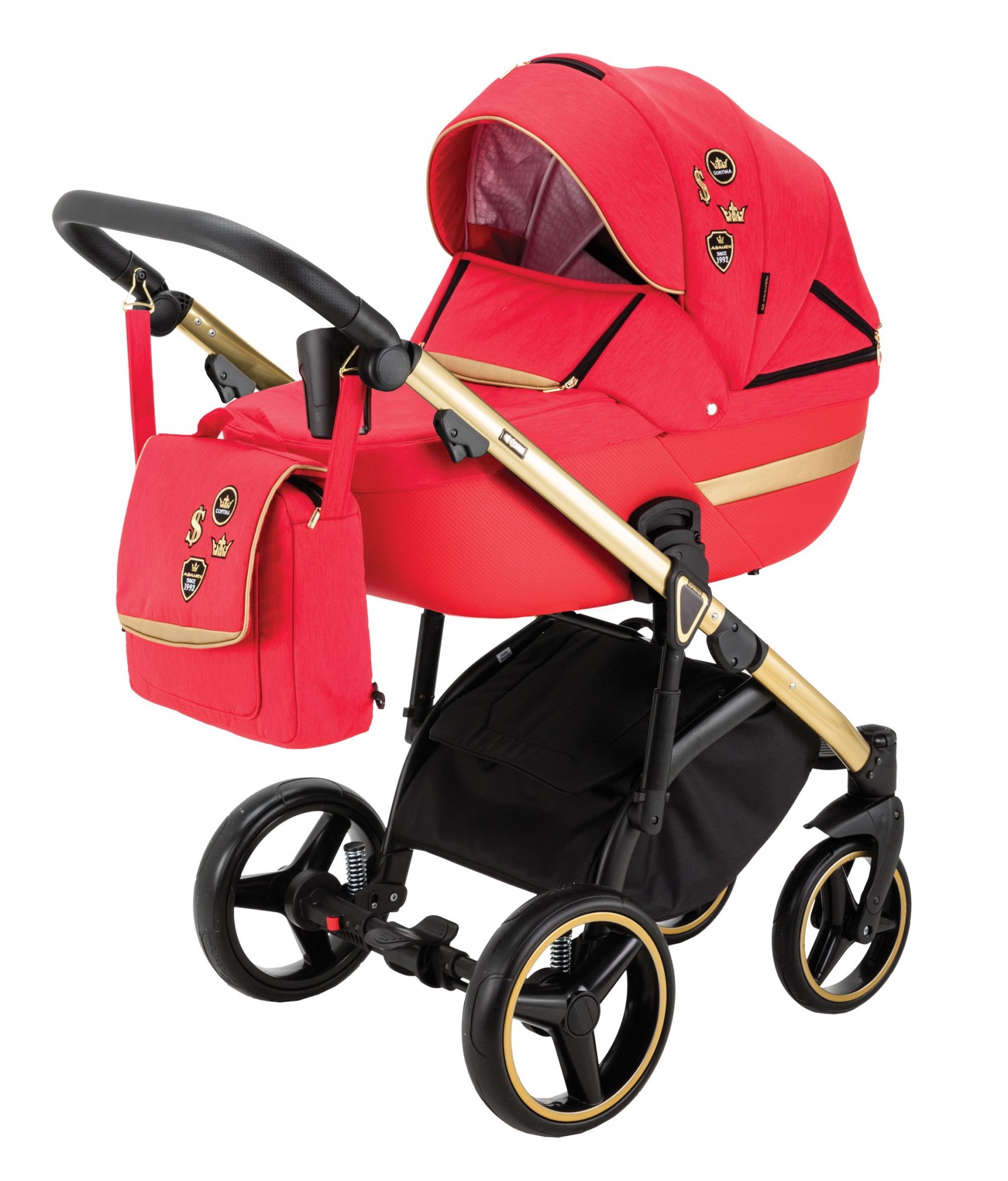 

Коляска Adamex Cortina CT-473 2 в 1 Красный